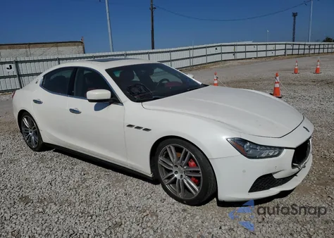 2015 Maserati Ghibli S из США, поврежденный, VIN ZAM57RTA0F1146181